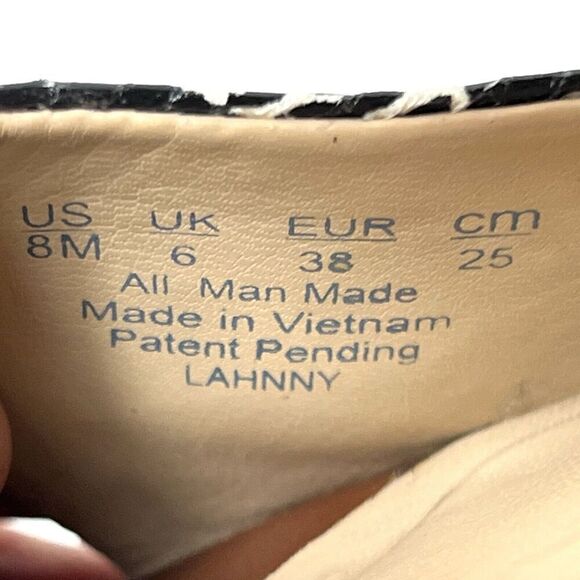 Naturalizer N5 Comfort Womens 8M Wood Heel Sandal Colorblock Sling Back Peep Toe - Picture 10 of 11